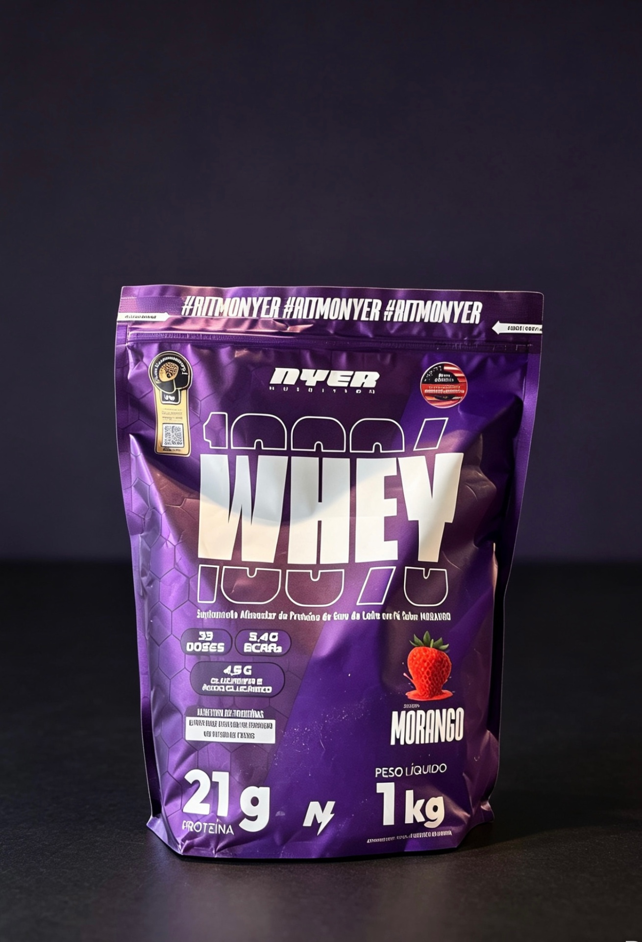 Nyer 100% Whey Morango